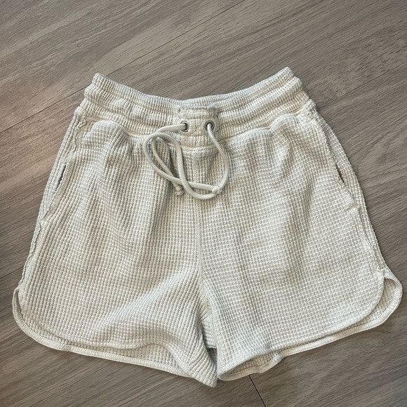 aerie Other - Aerie cream cotton pajama shorts with elastic band